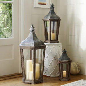 Park Hill Lantern with Candles