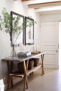 Neutral Foyer With Greenery