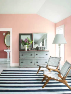 Benjamin Moore Pleasant Pink Bedroom