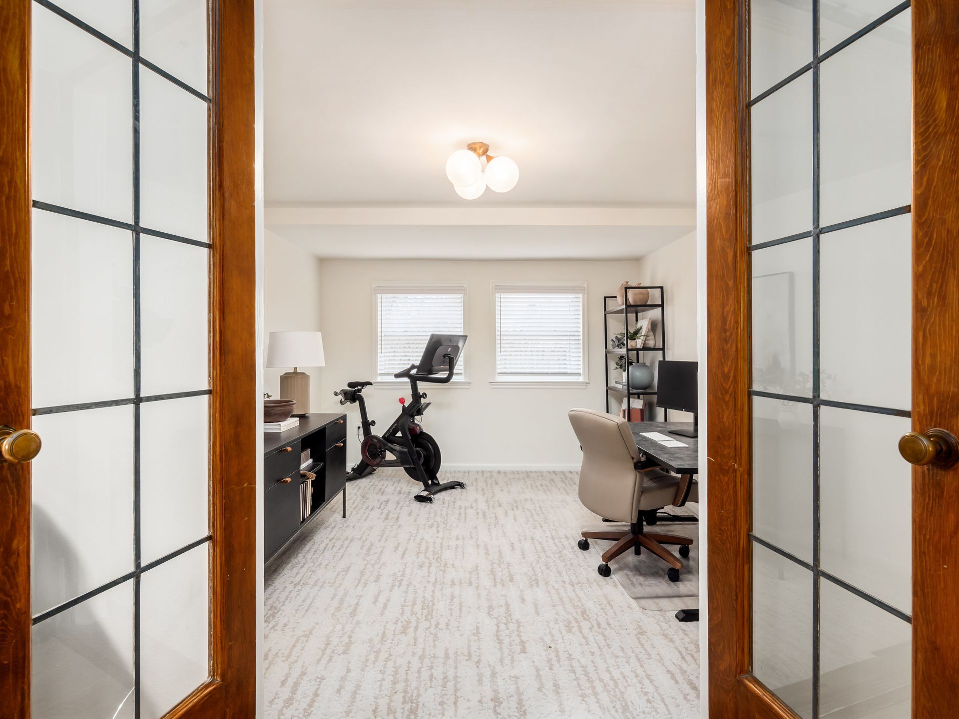 office with french doors