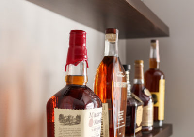Bourbon Display Open Shelving