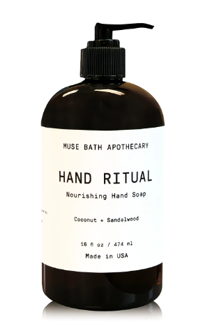 Minimalistic Hand Soap with black and white label