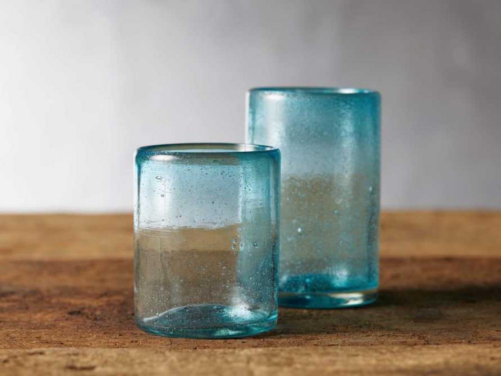 Blue Old Fashioned Glasses